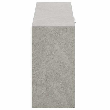 vidaXL Shoe Bench Concrete Grey 80x24x45 cm Engineered Wood 5