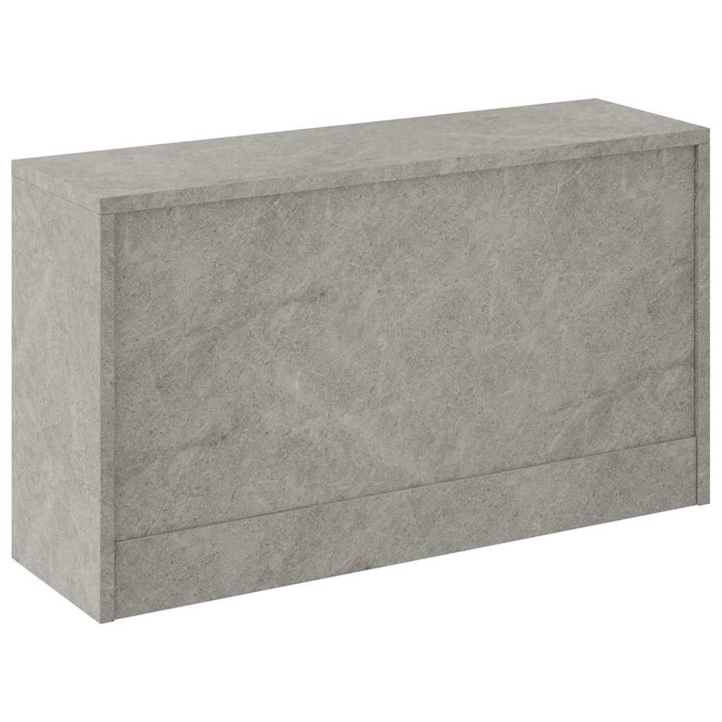 vidaXL Shoe Bench Concrete Grey 80x24x45 cm Engineered Wood 6