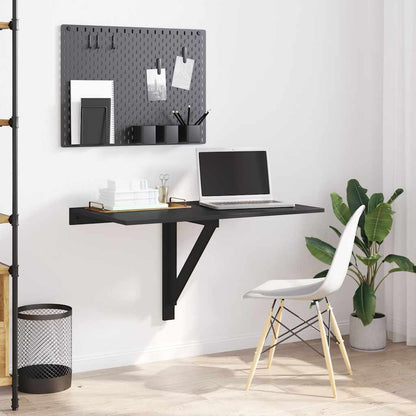 vidaXL Folding Wall Table Black 100x60x56 cm Engineered Wood 3