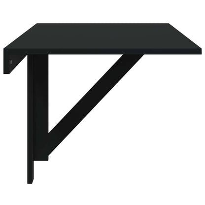 vidaXL Folding Wall Table Black 100x60x56 cm Engineered Wood 6