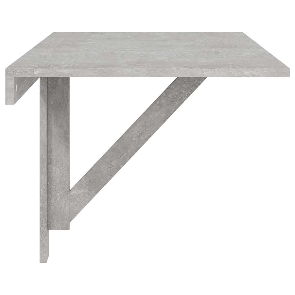 vidaXL Folding Wall Table Concrete Grey 100x60x56 cm Engineered Wood 6