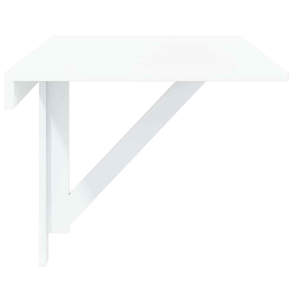 vidaXL Folding Wall Table High Gloss White 100x60x56 cm Engineered Wood 6