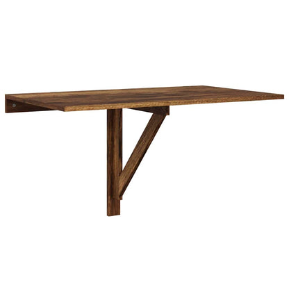 vidaXL Folding Wall Table Smoked Oak 100x60x56 cm Engineered Wood 2