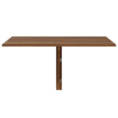 vidaXL Folding Wall Table Brown Oak 100x60x56 cm Engineered Wood 4