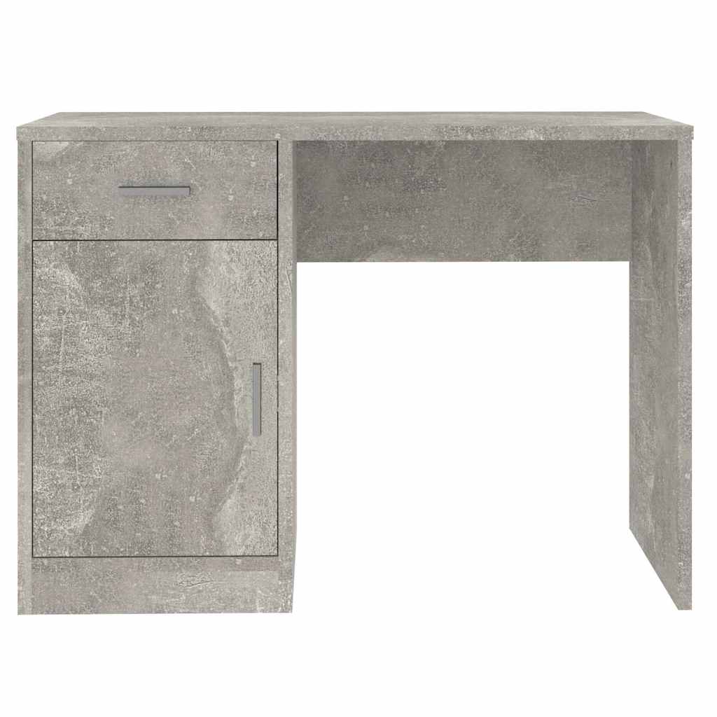 vidaXL Desk | Concrete Grey | Engineered Wood | 100cm x 40cm x 73cm | Desk 5