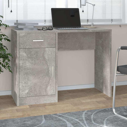 vidaXL Desk | Concrete Grey | Engineered Wood | 100cm x 40cm x 73cm | Desk 1