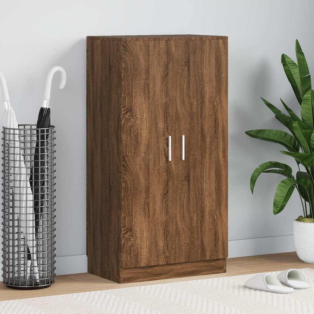 Shoe Cabinet 55x35x108 cm Engineered Wood Brown oak