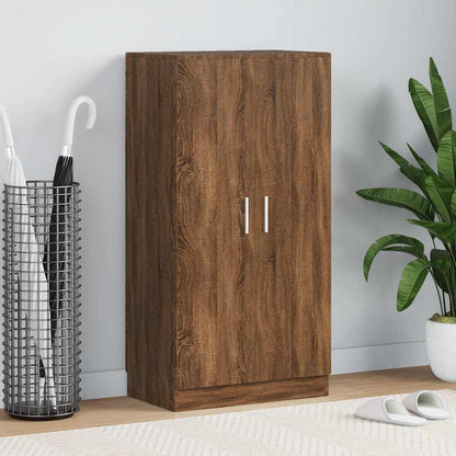 Shoe Cabinet 55x35x108 cm Engineered Wood Brown oak