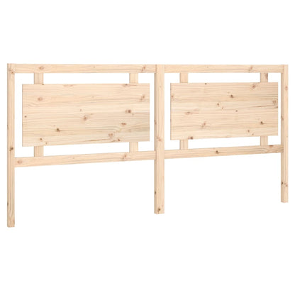 vidaXL Bed Headboard | Natural Wood | Solid Pine Wood | 205.5 x 4 x 100 cm 2