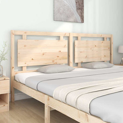 vidaXL Bed Headboard | Natural Wood | Solid Pine Wood | 205.5 x 4 x 100 cm 3