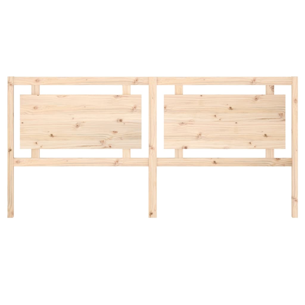 vidaXL Bed Headboard | Natural Wood | Solid Pine Wood | 205.5 x 4 x 100 cm 4