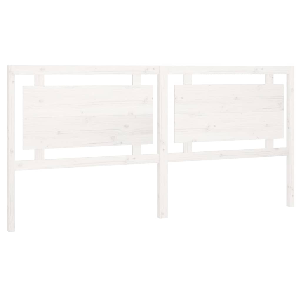 vidaXL Bed Headboard | White | Solid pine wood | Large | Durable | Bed Headboard 2