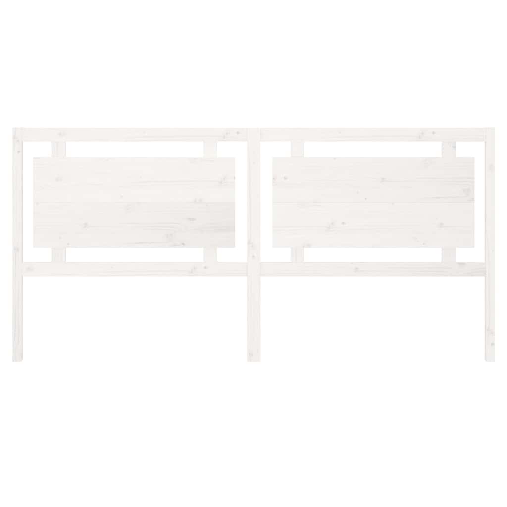 vidaXL Bed Headboard | White | Solid pine wood | Large | Durable | Bed Headboard 4