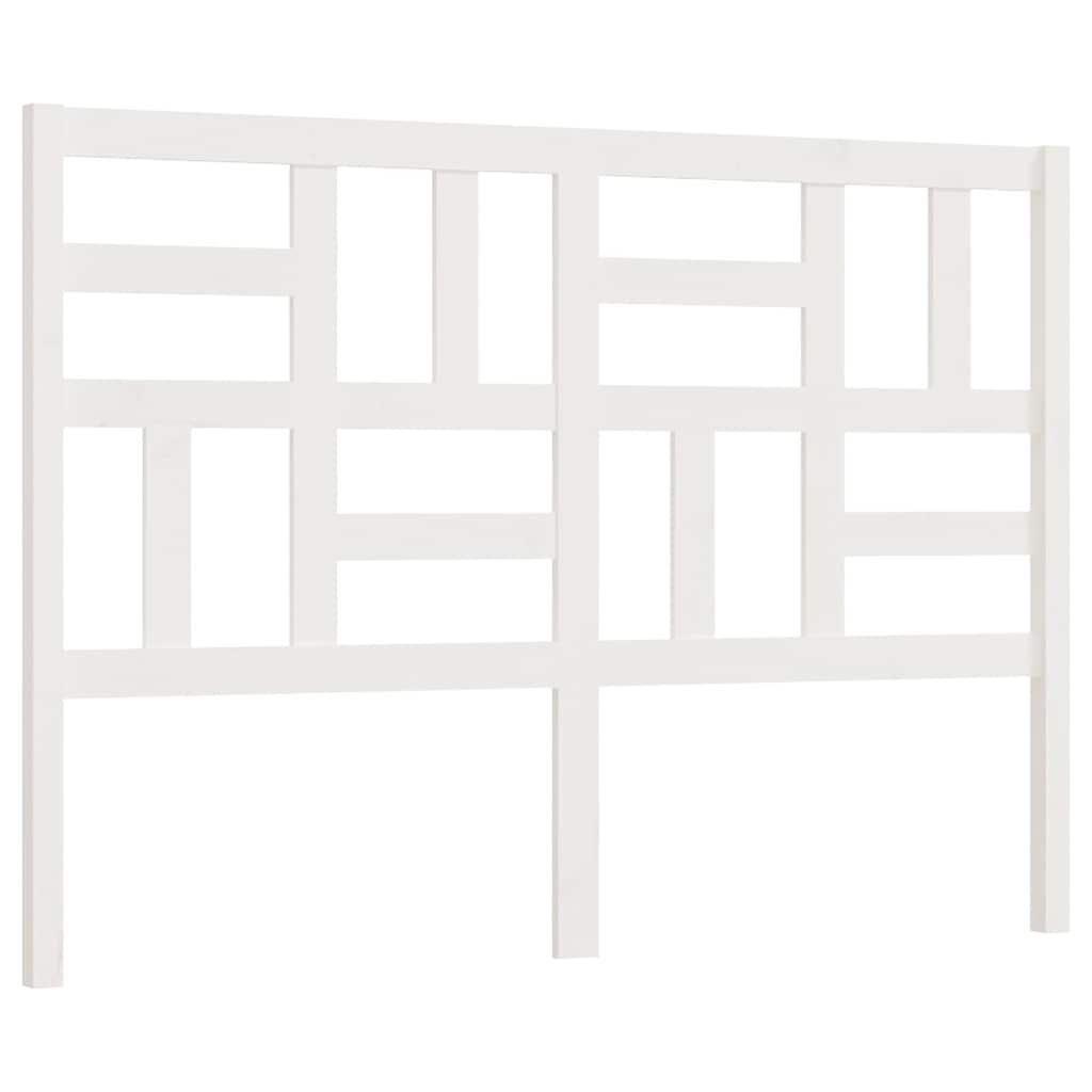 818201 vidaXL Bed Headboard White 166x4x104 cm Solid Wood Pine 2