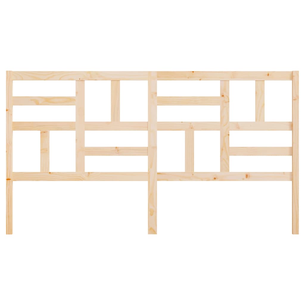 818205 vidaXL Bed Headboard 186x4x104 cm Solid Wood Pine 4