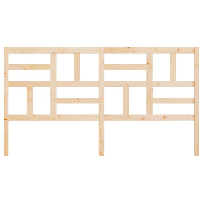818205 vidaXL Bed Headboard 186x4x104 cm Solid Wood Pine 4