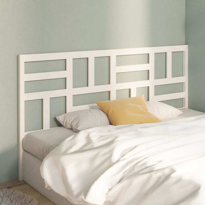 818206 vidaXL Bed Headboard White 186x4x104 cm Solid Wood Pine 3