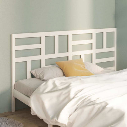 818206 vidaXL Bed Headboard White 186x4x104 cm Solid Wood Pine 1