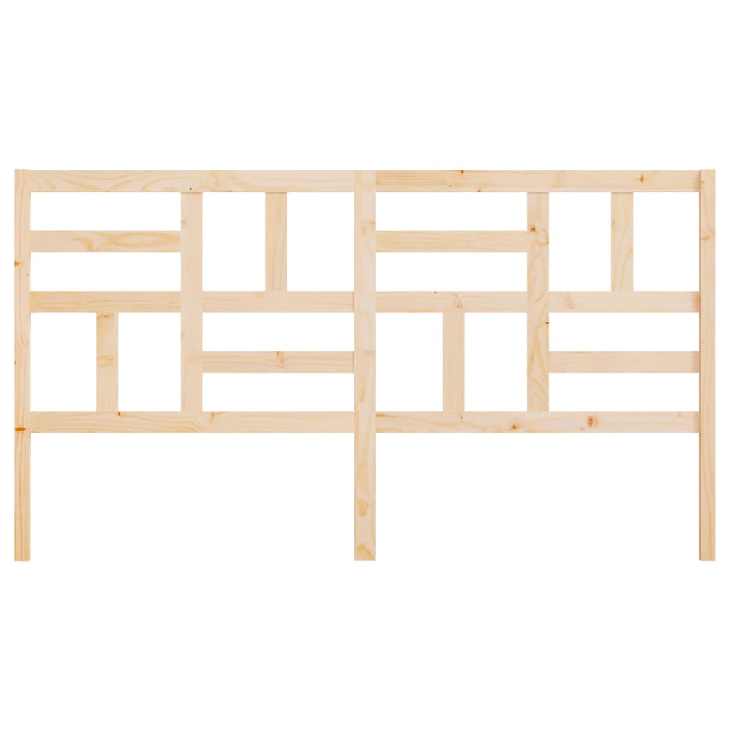 818210 vidaXL Bed Headboard 206x4x104 cm Solid Wood Pine 4