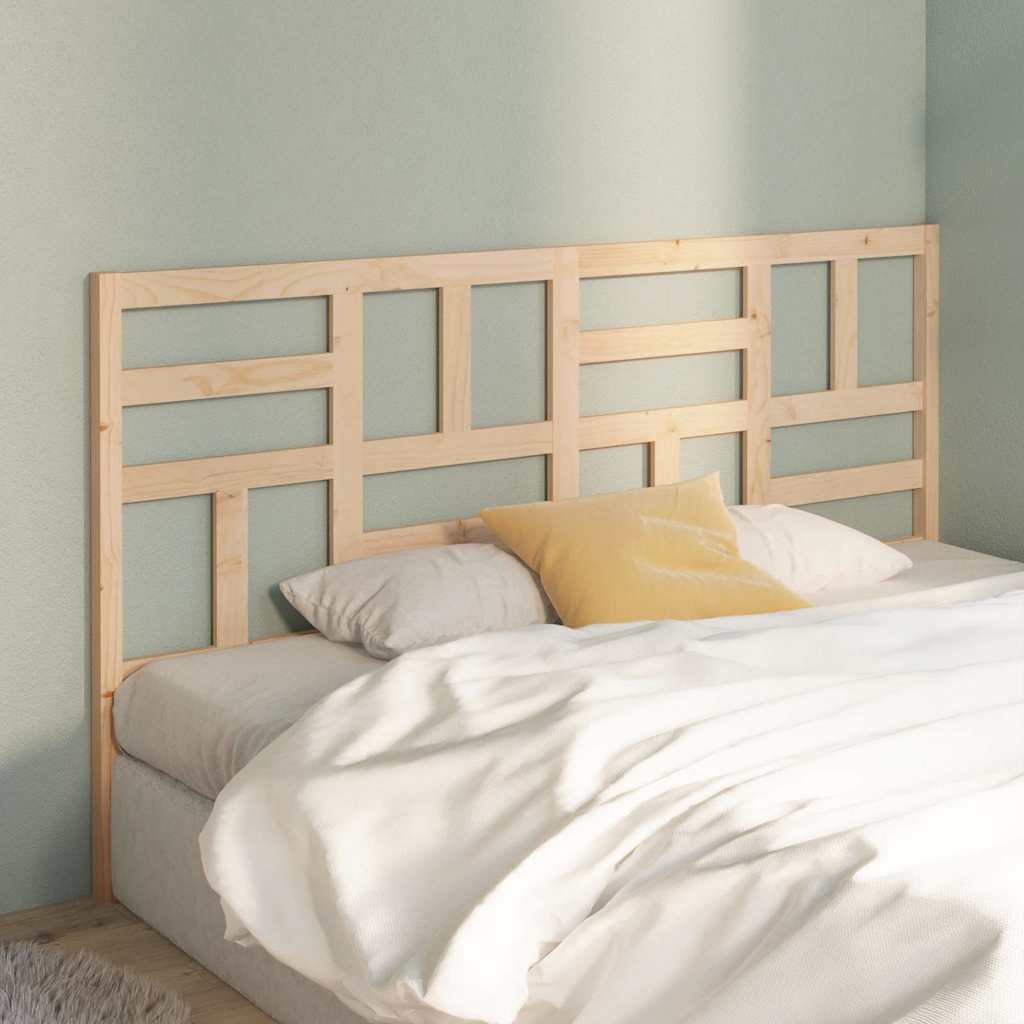 818210 vidaXL Bed Headboard 206x4x104 cm Solid Wood Pine 1