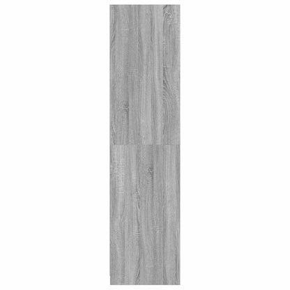 vidaXL Wardrobe with Drawers Grey Sonoma 50x50x200 cm Engineered Wood 5