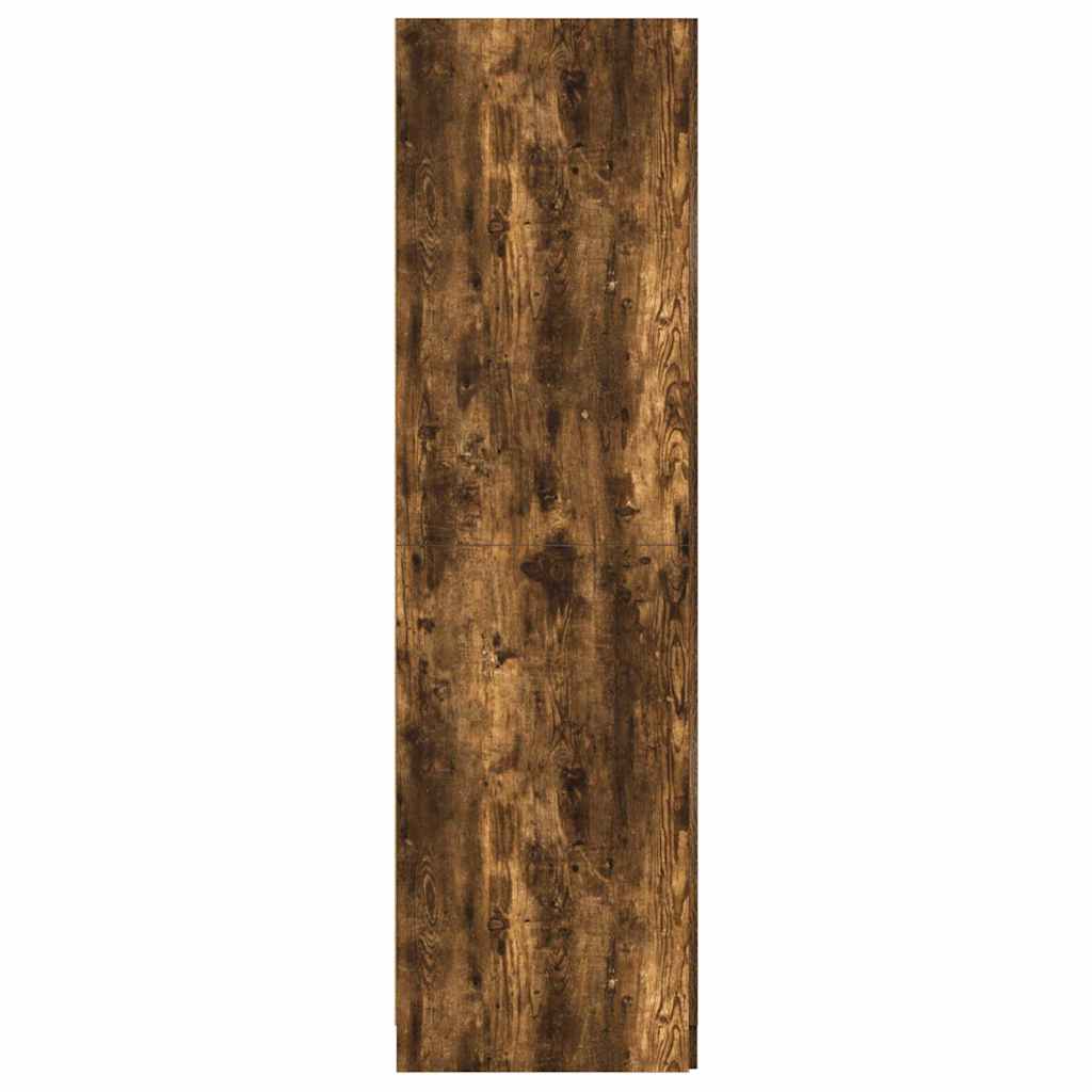 vidaXL Wardrobe Smoked Oak 80x50x180 cm Engineered Wood 6