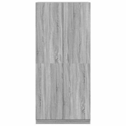 vidaXL Wardrobe Grey Sonoma 90x50x200 cm Engineered Wood 5