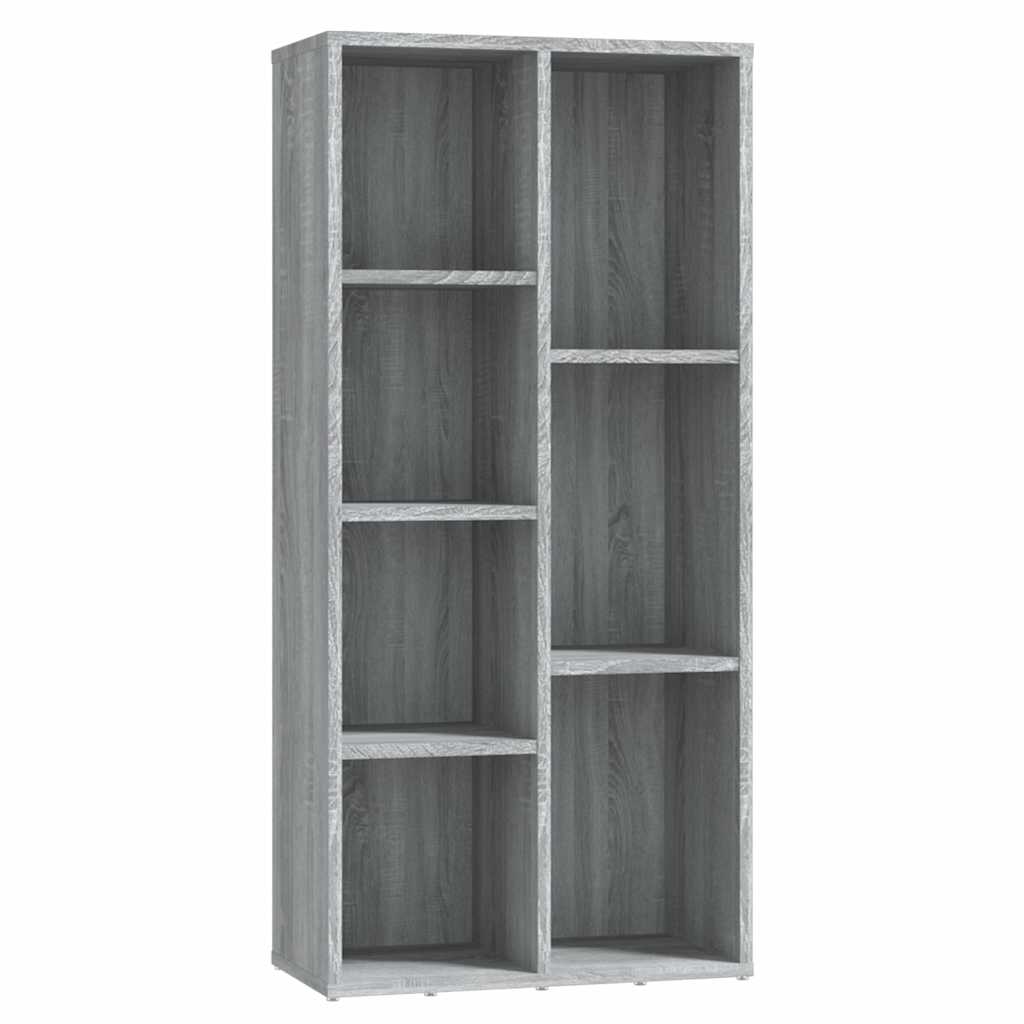 vidaXL Book Cabinet Grey Sonoma 50x25x106 cm 2