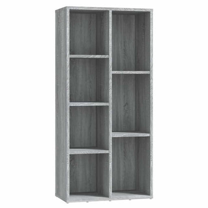 vidaXL Book Cabinet Grey Sonoma 50x25x106 cm 2