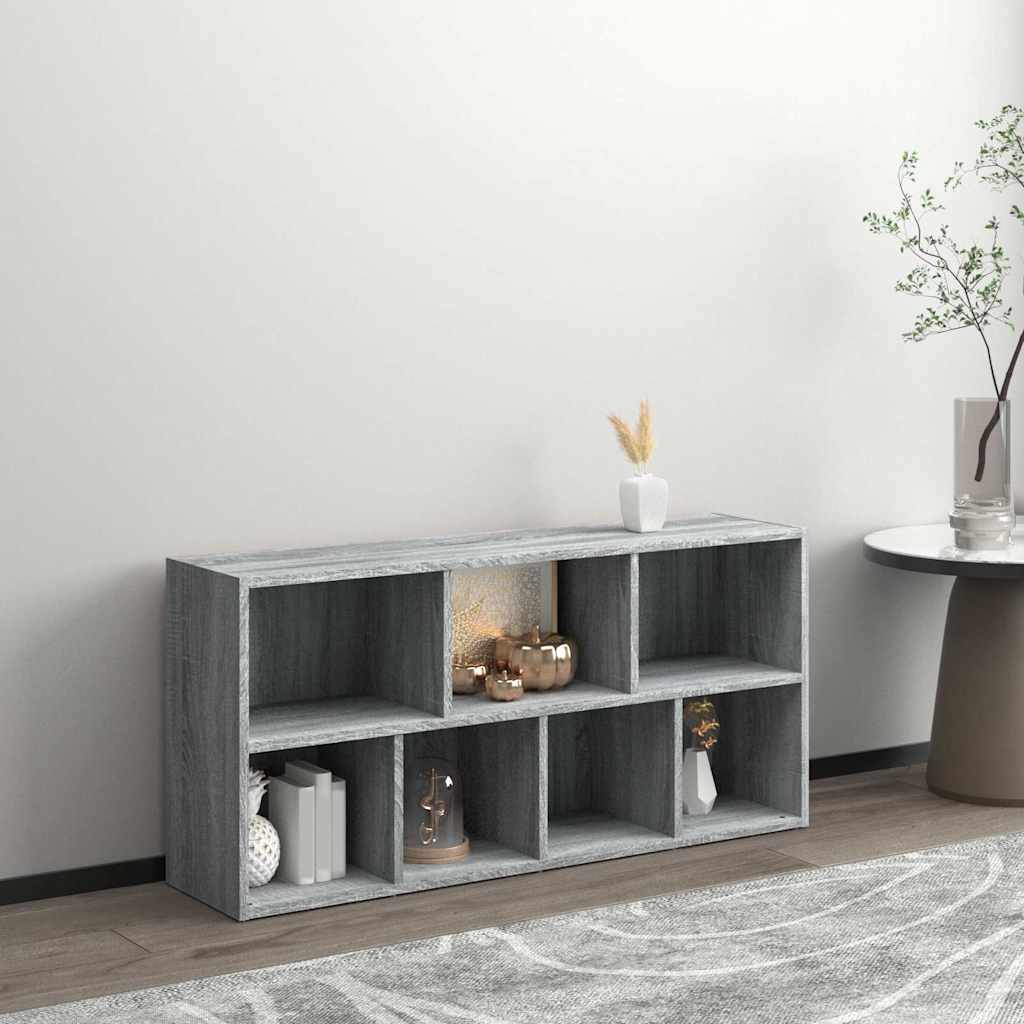 vidaXL Book Cabinet Grey Sonoma 50x25x106 cm 3