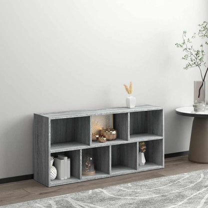 vidaXL Book Cabinet Grey Sonoma 50x25x106 cm 3