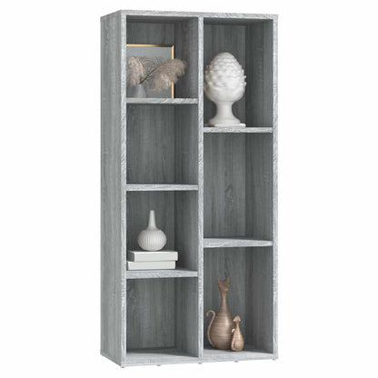 vidaXL Book Cabinet Grey Sonoma 50x25x106 cm 4