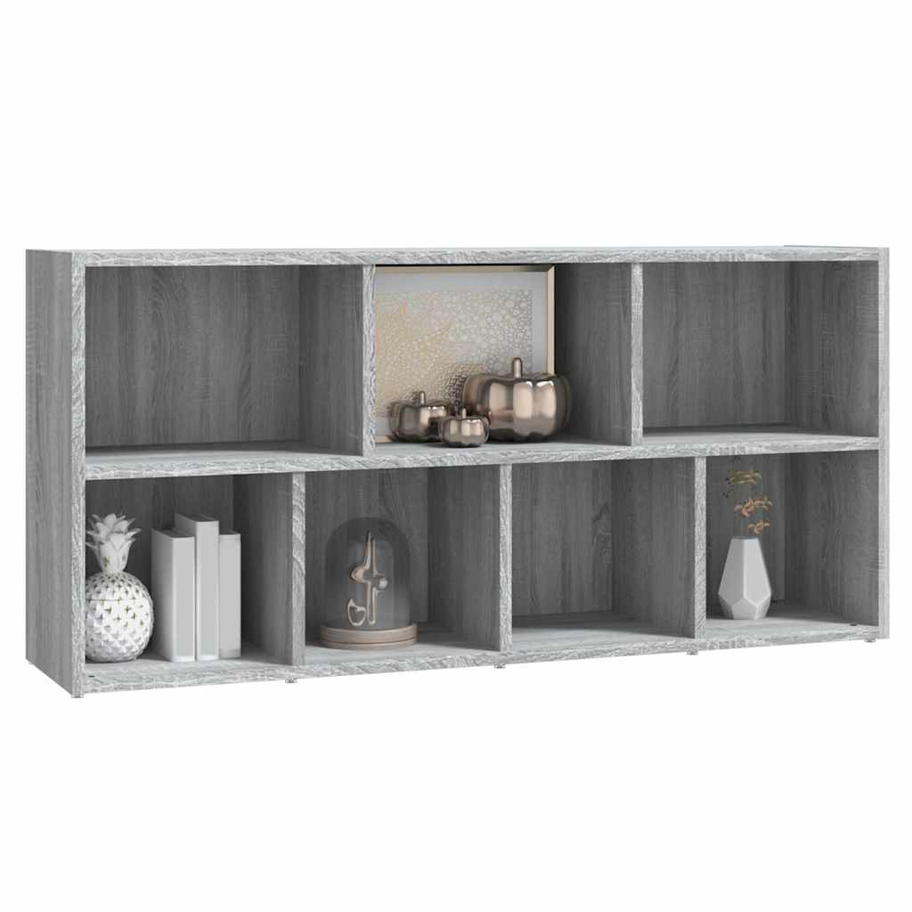 vidaXL Book Cabinet Grey Sonoma 50x25x106 cm 5