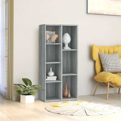 vidaXL Book Cabinet Grey Sonoma 50x25x106 cm 1