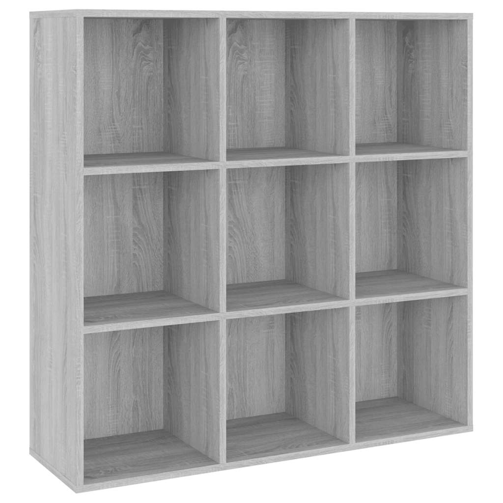 vidaXL Book Cabinet Grey Sonoma 98x29x97.5 cm 2