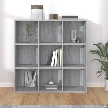 vidaXL Book Cabinet Grey Sonoma 98x29x97.5 cm 5