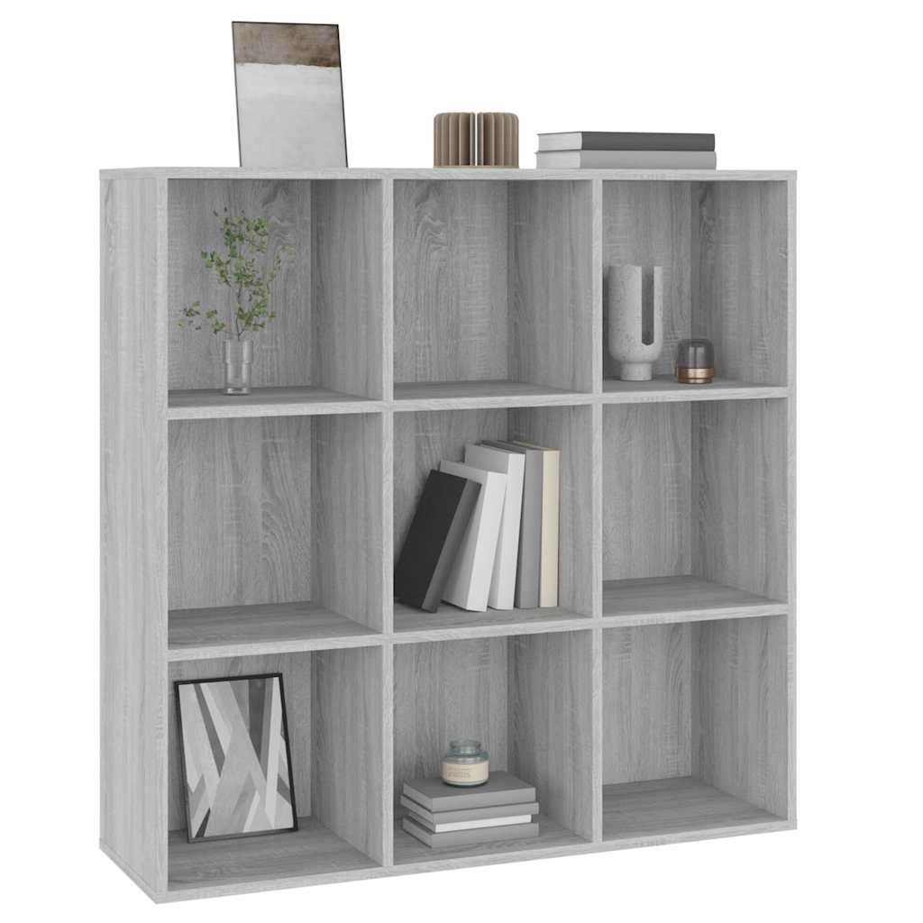 vidaXL Book Cabinet Grey Sonoma 98x29x97.5 cm 6