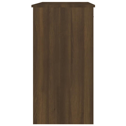vidaXL Desk Brown Oak 80x40x75 cm Engineered Wood 5