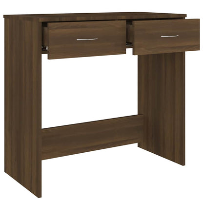 vidaXL Desk Brown Oak 80x40x75 cm Engineered Wood 6