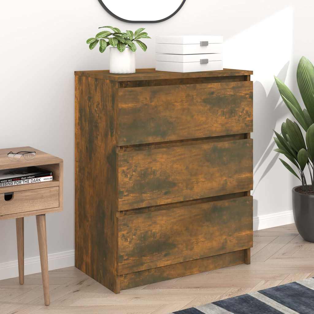 815510 vidaXL Sideboard Smoked Oak 60x35x76 cm Engineered Wood 1