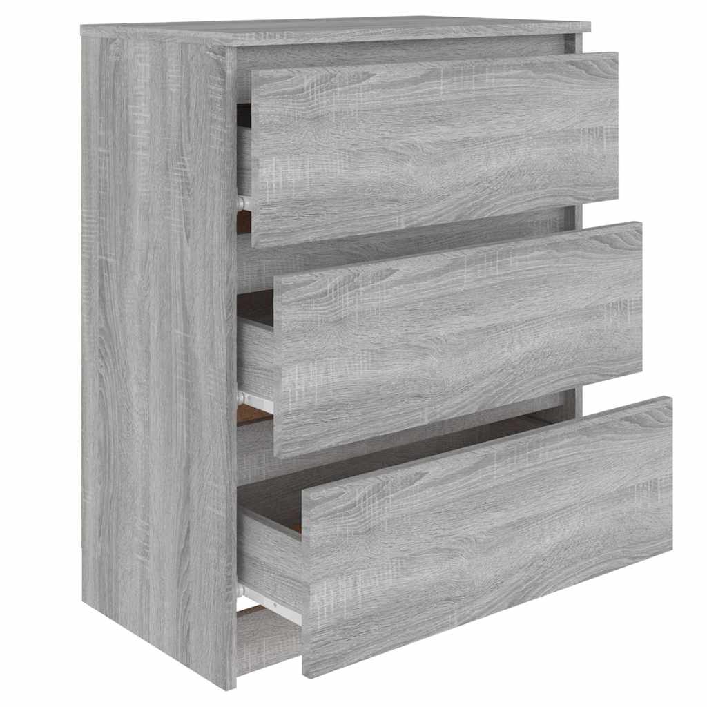 vidaXL Sideboard Grey Sonoma 60x35x76 cm Engineered Wood 5