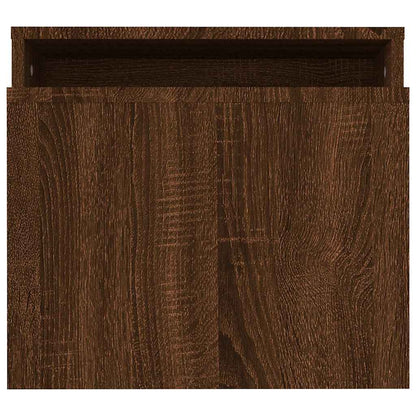 vidaXL Coffee Table Set Brown Oak 100x48x40 cm Engineered Wood 5