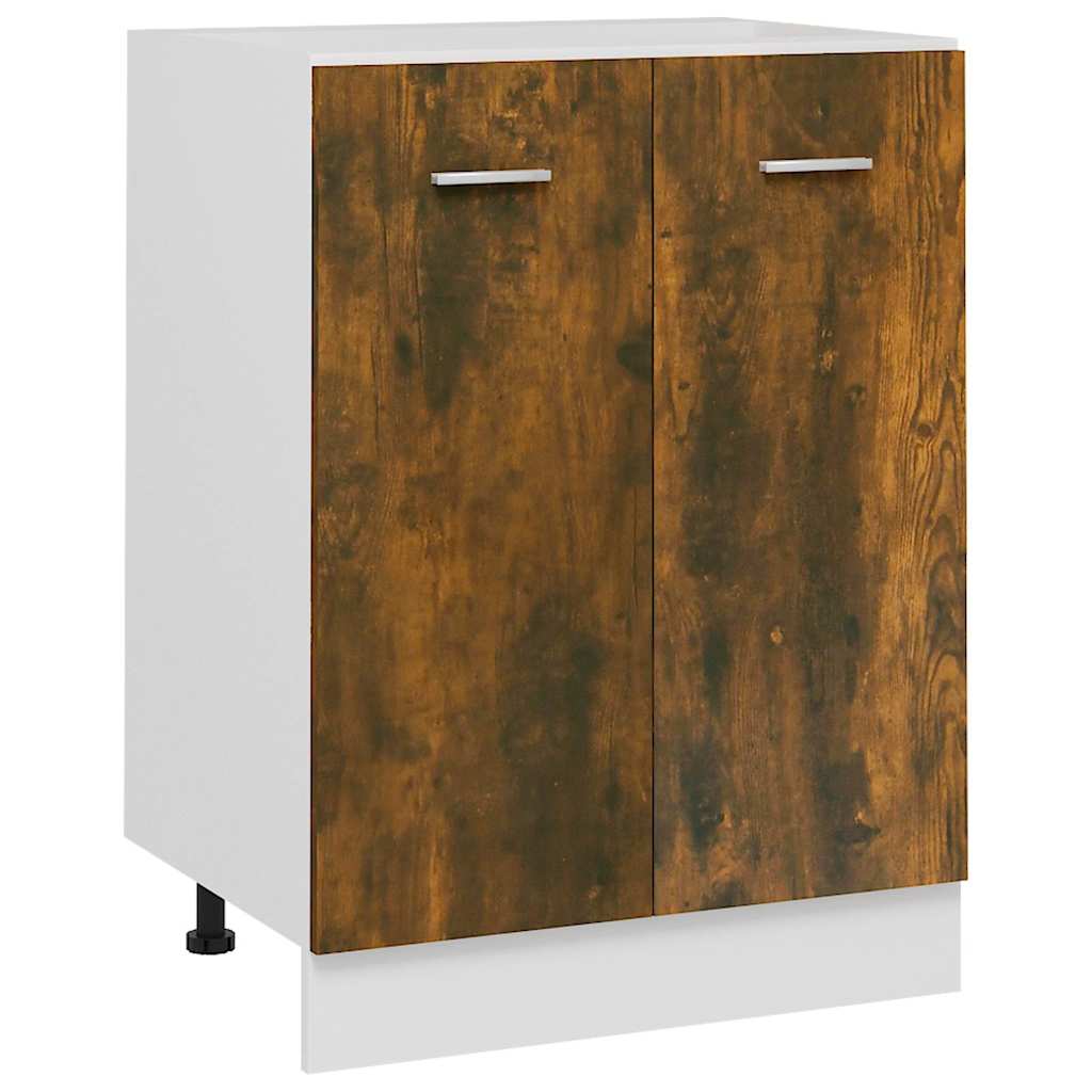 vidaXL Bottom Cabinet Lyon Smoked Oak 60x46x81.5 cm Engineered Wood 2