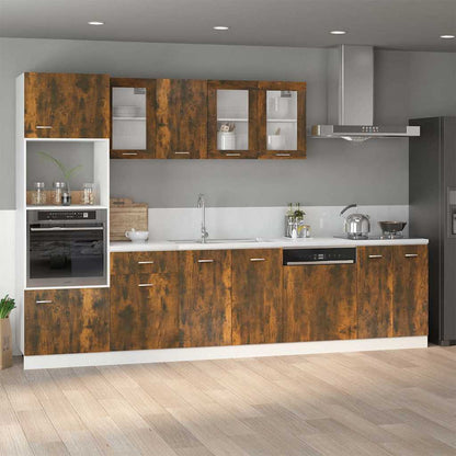 vidaXL Bottom Cabinet Lyon Smoked Oak 60x46x81.5 cm Engineered Wood 1