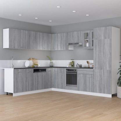 vidaXL Hanging Cabinet Lyon Grey Sonoma 50x31x60 cm Engineered Wood 3