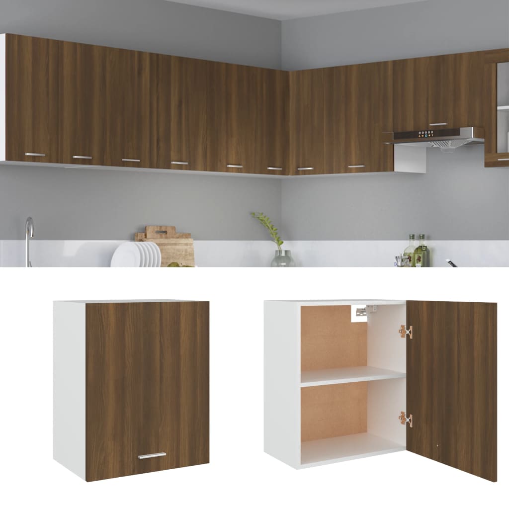 vidaXL Hanging Cabinet Lyon Brown Oak 50x31x60 cm Engineered Wood 1