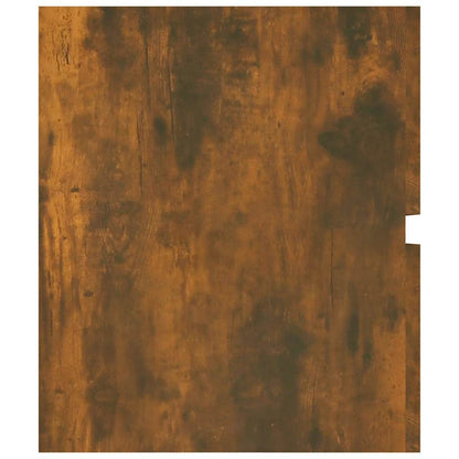 vidaXL Sink Cabinet Smoked Oak 100x38.5x45 cm Engineered Wood 5