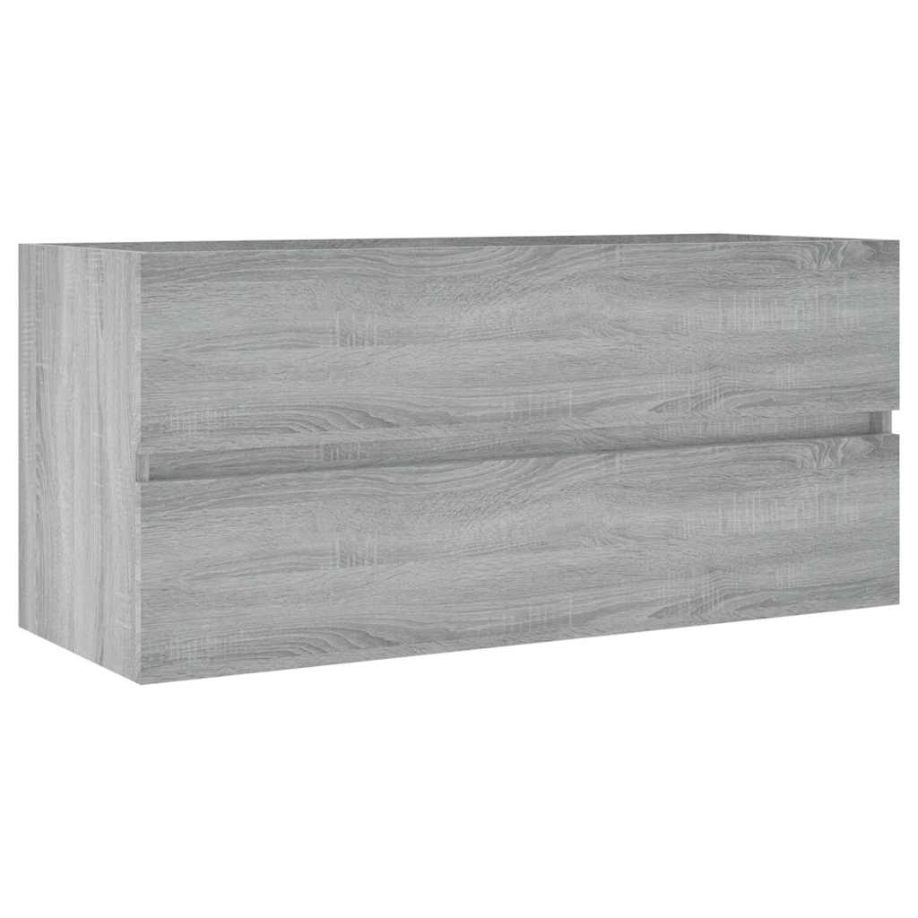 vidaXL Sink Cabinet Grey Sonoma 100x38.5x45 cm Engineered Wood 2