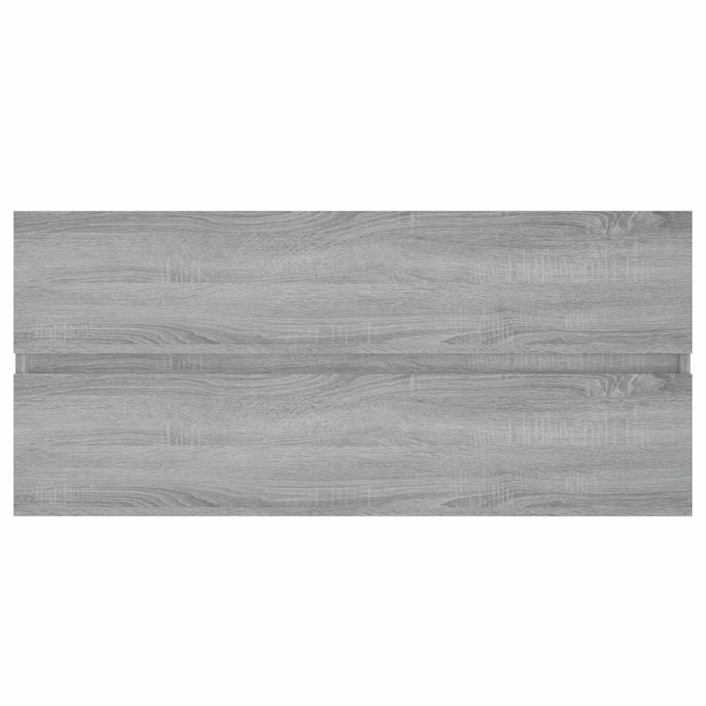 vidaXL Sink Cabinet Grey Sonoma 100x38.5x45 cm Engineered Wood 3