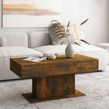 vidaXL Coffee Table | Smoked oak | Engineered wood | 96x50 cm | Modern 3
